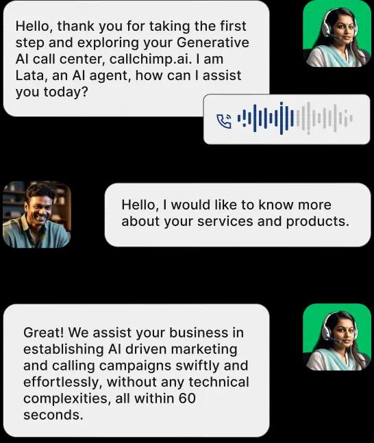Outbound AI conversation