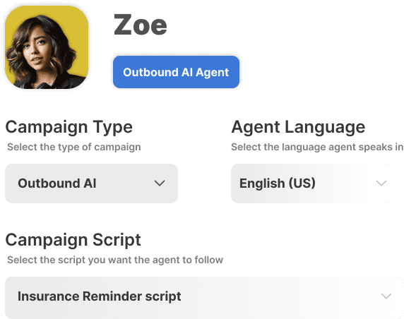 Outbound AI call